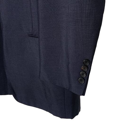 Burberrys Vintage Wool Mohair Blazer Jacket Men's Navy Blue 30 Designer - Picture 8 of 14